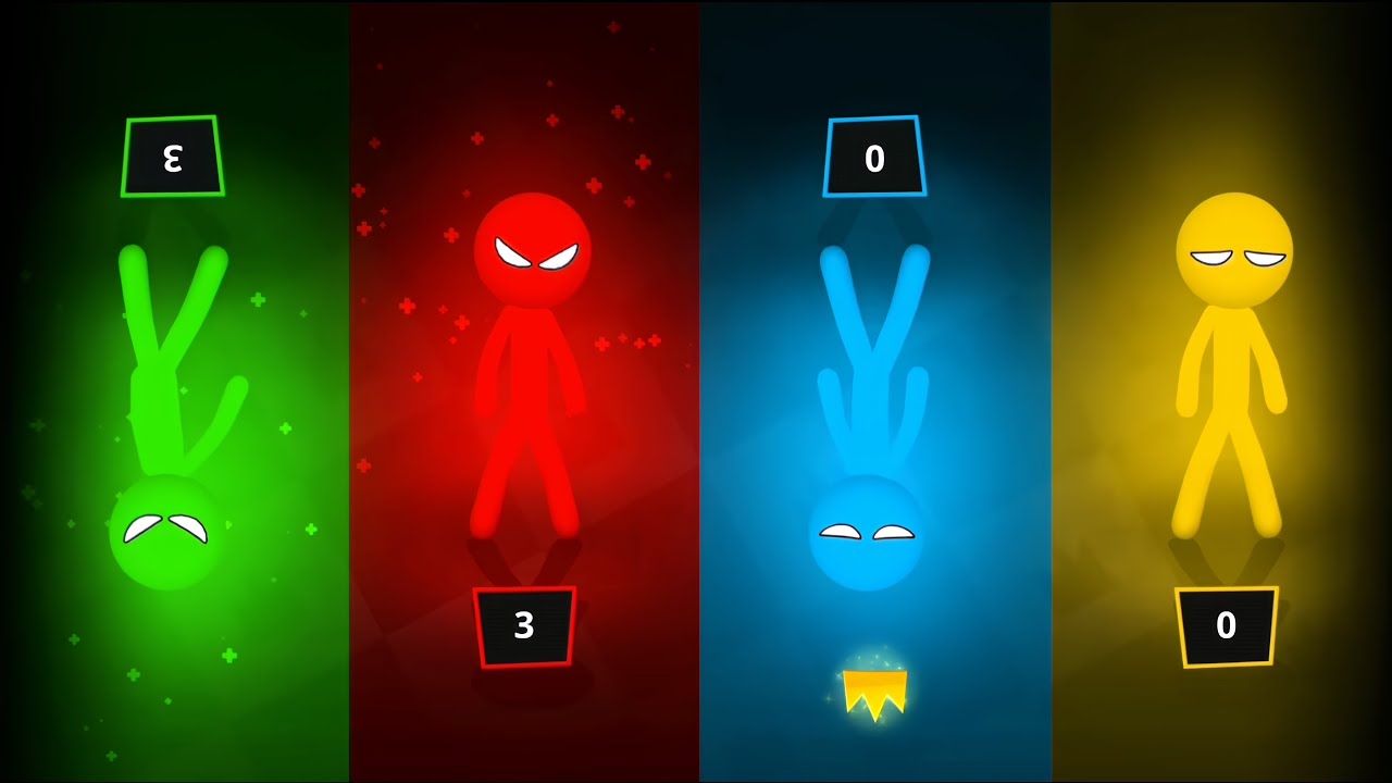 Stickman Party 1 2 3 4 Players - Tournament Mode Gameplay by gimirp #1