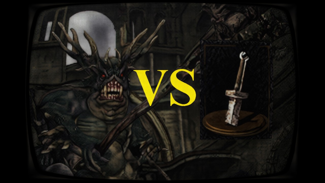 Asylum Demon: only Straight Sword Hilt |challange| Dark Souls