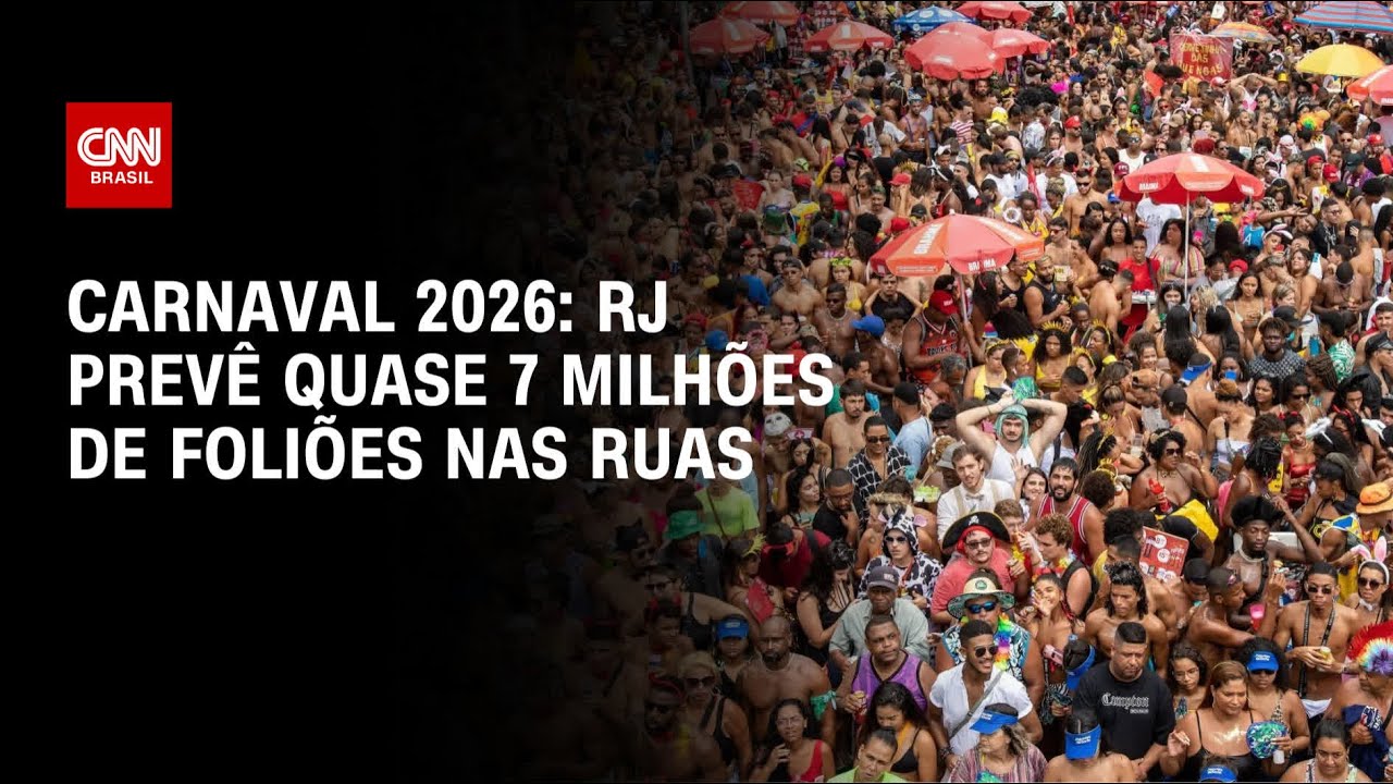 Rio de Janeiro espera 7 milhões de foliões nas ruas durante o Carnaval | AGORA CNN