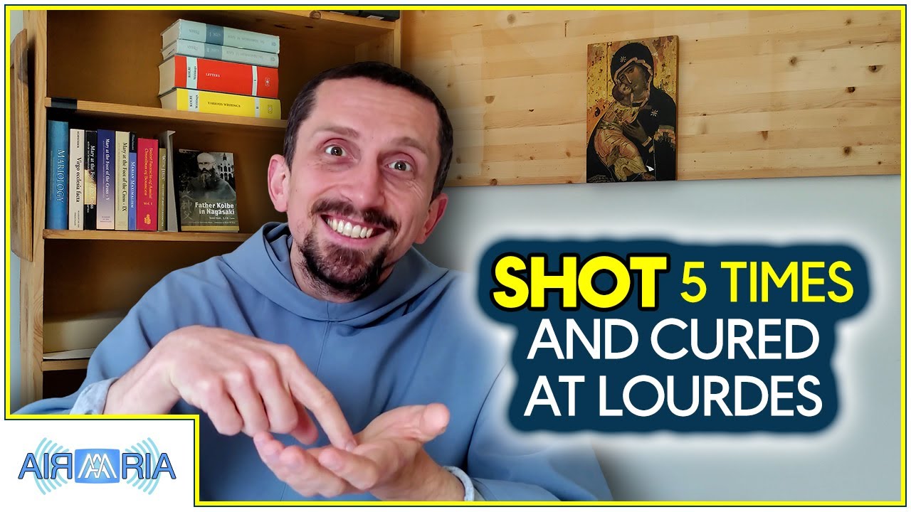 Shot 5 times and cured at Lourdes