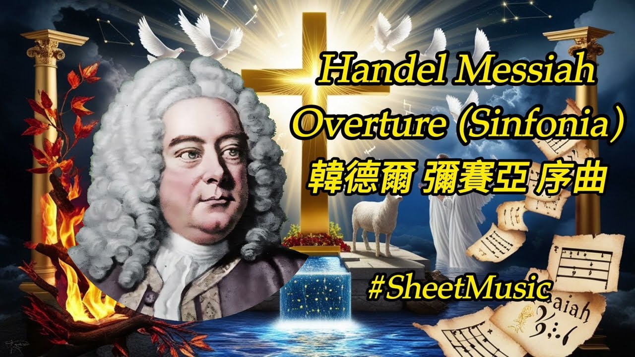 🎻 Handel Messiah Overture: The Grand Opening! 韓德爾 HWV.56 彌賽亞 序曲 🌟⛪ 👼#sheetmusic #Messiah【Kero】