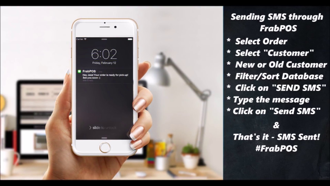 How to send a SMS from POS System?