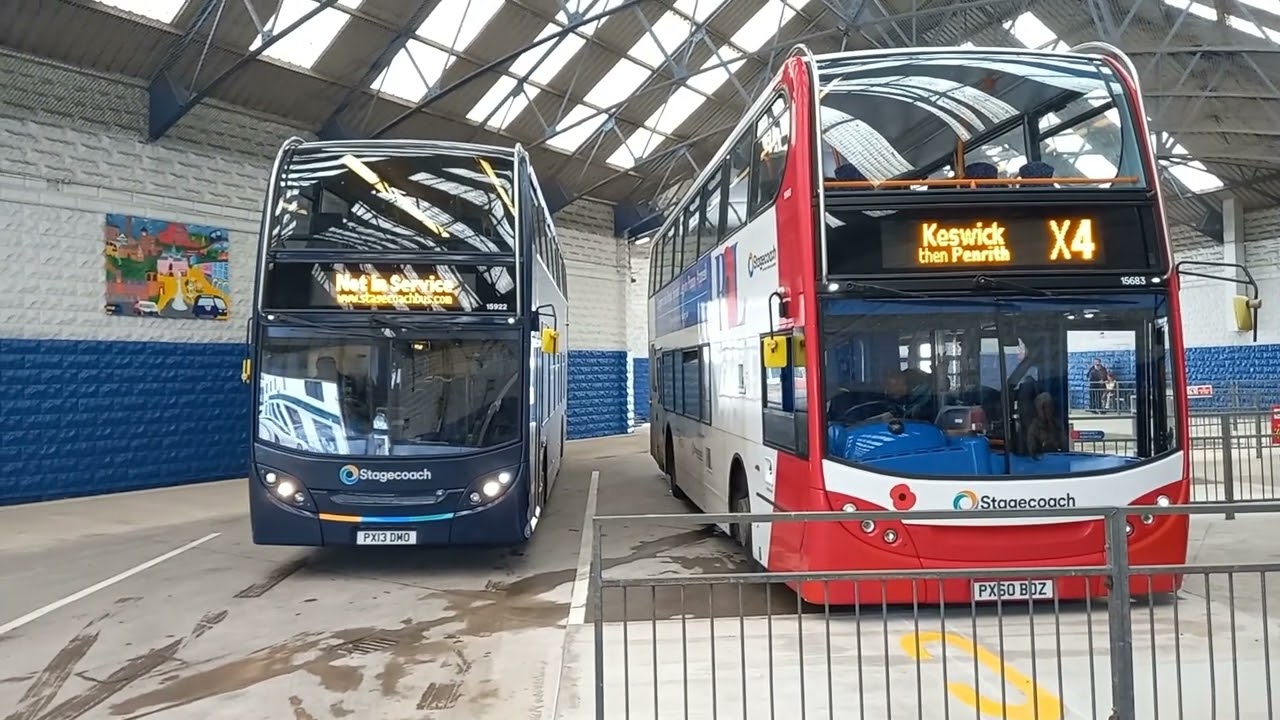 Buses at Workington Bus station, September 1st 2025. 