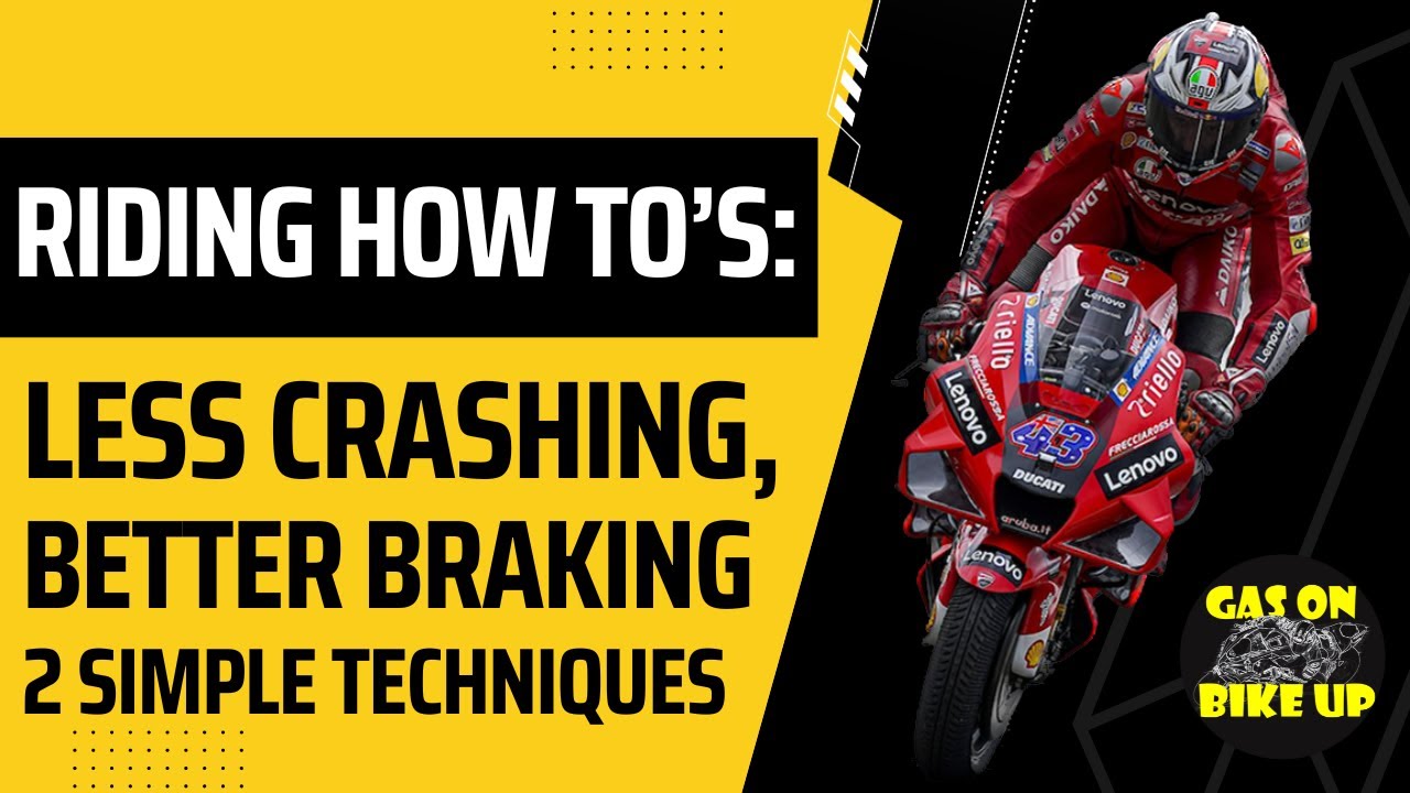Two motorcycle riding techniques to save crashes and drop lap times