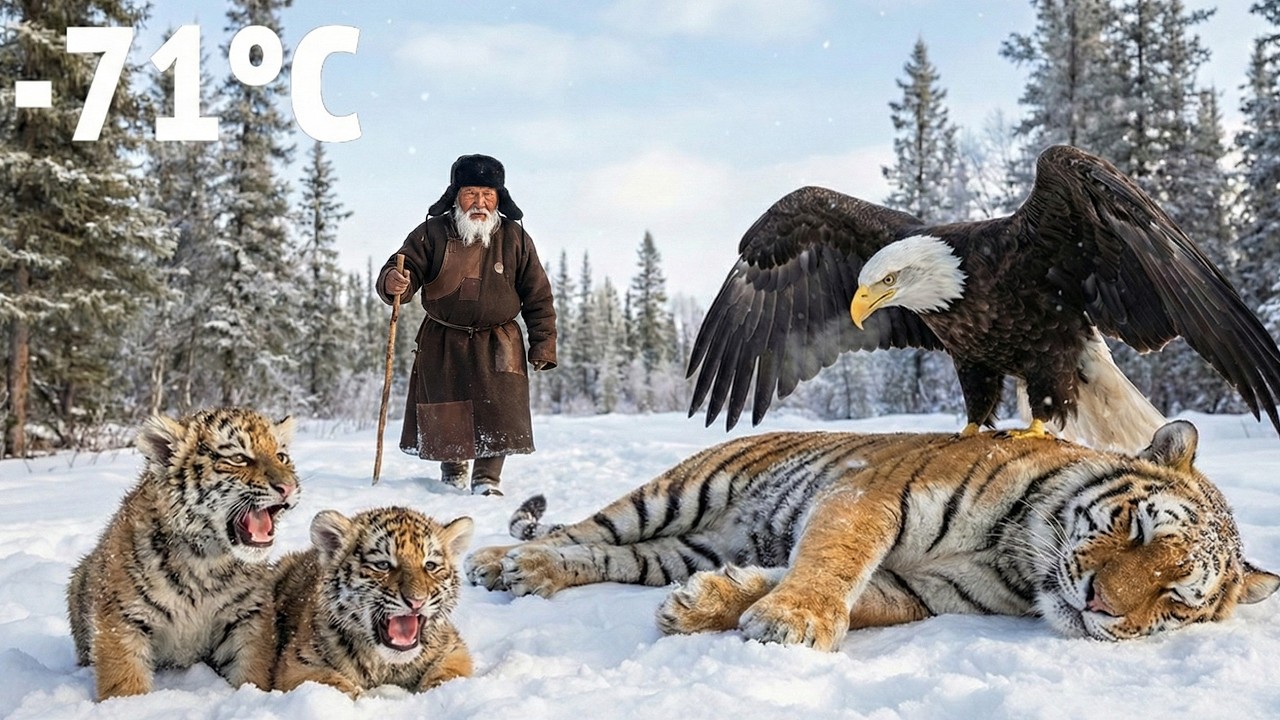 An Elderly 80 YEARS OLD Man Rescued an Injured Tiger Cub in Siberia — A Heart Touching