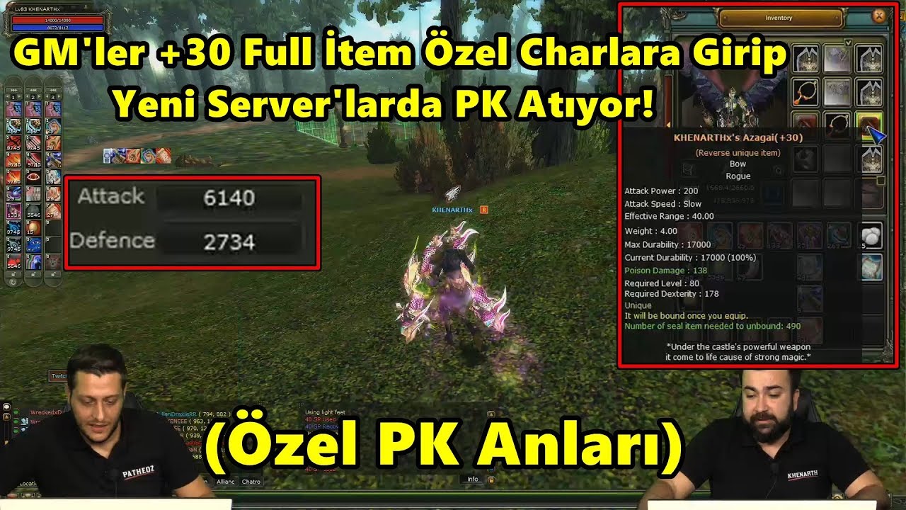 GM'ler +30 Full İtem Özel Charlara Girip, Yeni Server'larda PK Atıyor! | Knight Online