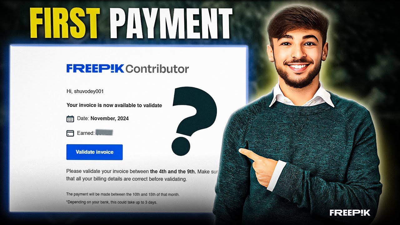 My First Payment as a Freepik Contributor | How Much I Earned?