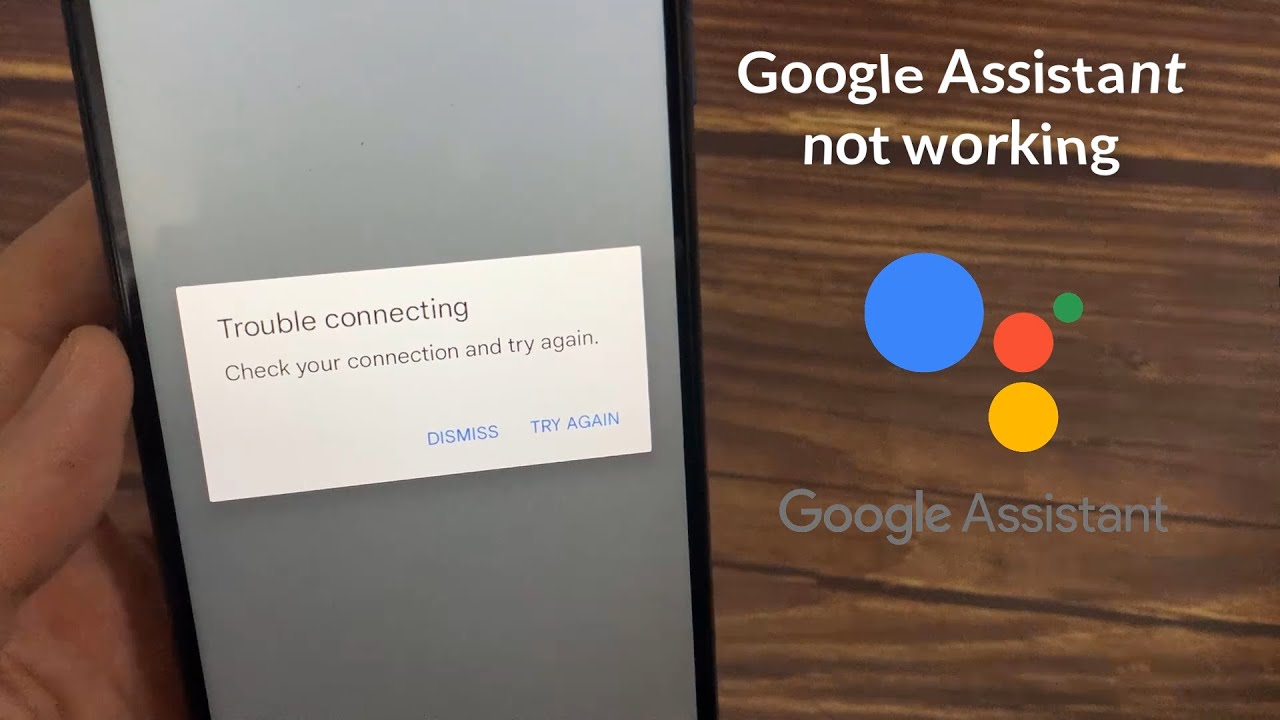 Исправление ошибки Google Assistant. Проблема с подключением. Проверьте подключение и повторите п...