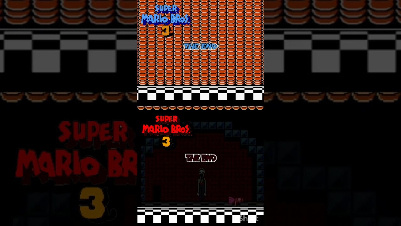super Mario bros 3 vs too late.exe ending comparación  #mariobros