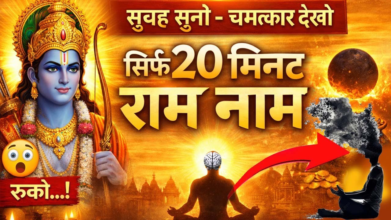 सिर्फ 20 मिनट राम नाम – सुबह सुनते ही दिन बदल जाएगा Morning Ram Naam Jaap New Bhajan 2026