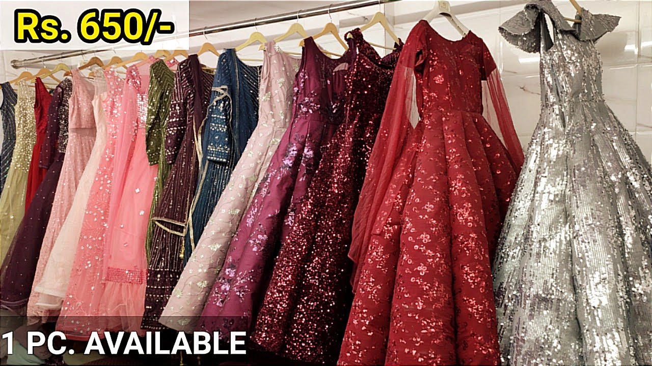 latest design ball gown retail and wholesale / stock clearance sale on crop top and gowns