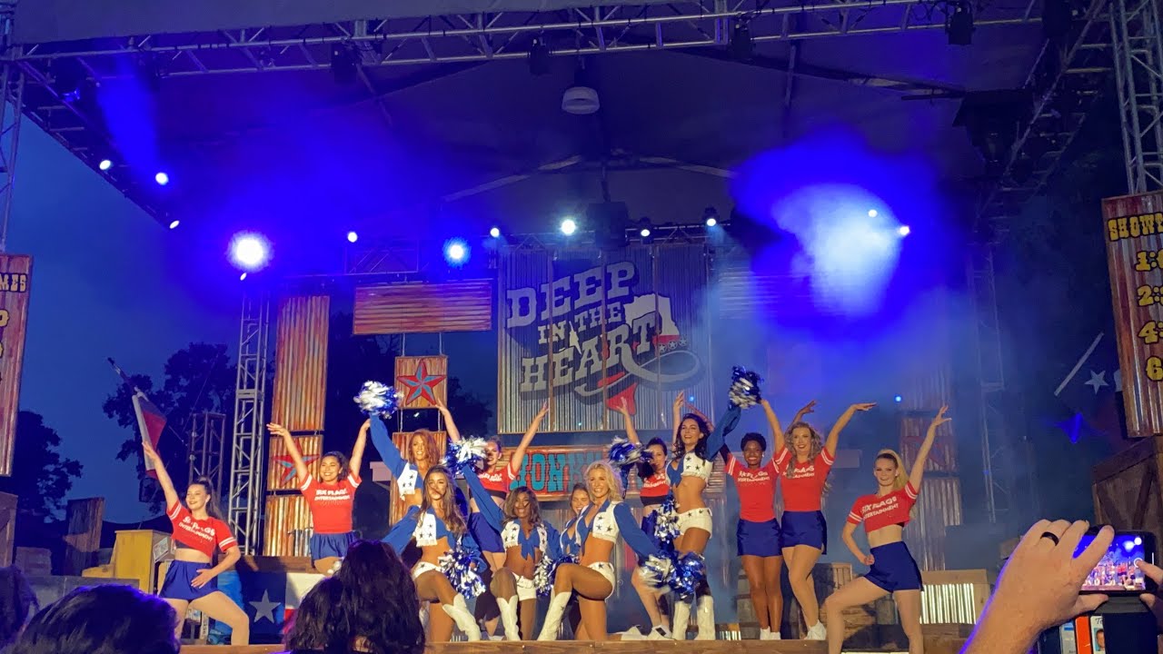 Dallas Cowboys Cheerleaders at Six Flags Over Texas On 8/5/2021