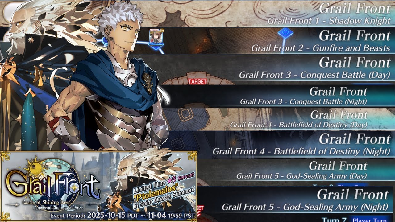Complete Chest Run❗Grail Front 1&ndash;5 Day & Night [FGO NA][Fate/Grand Order]