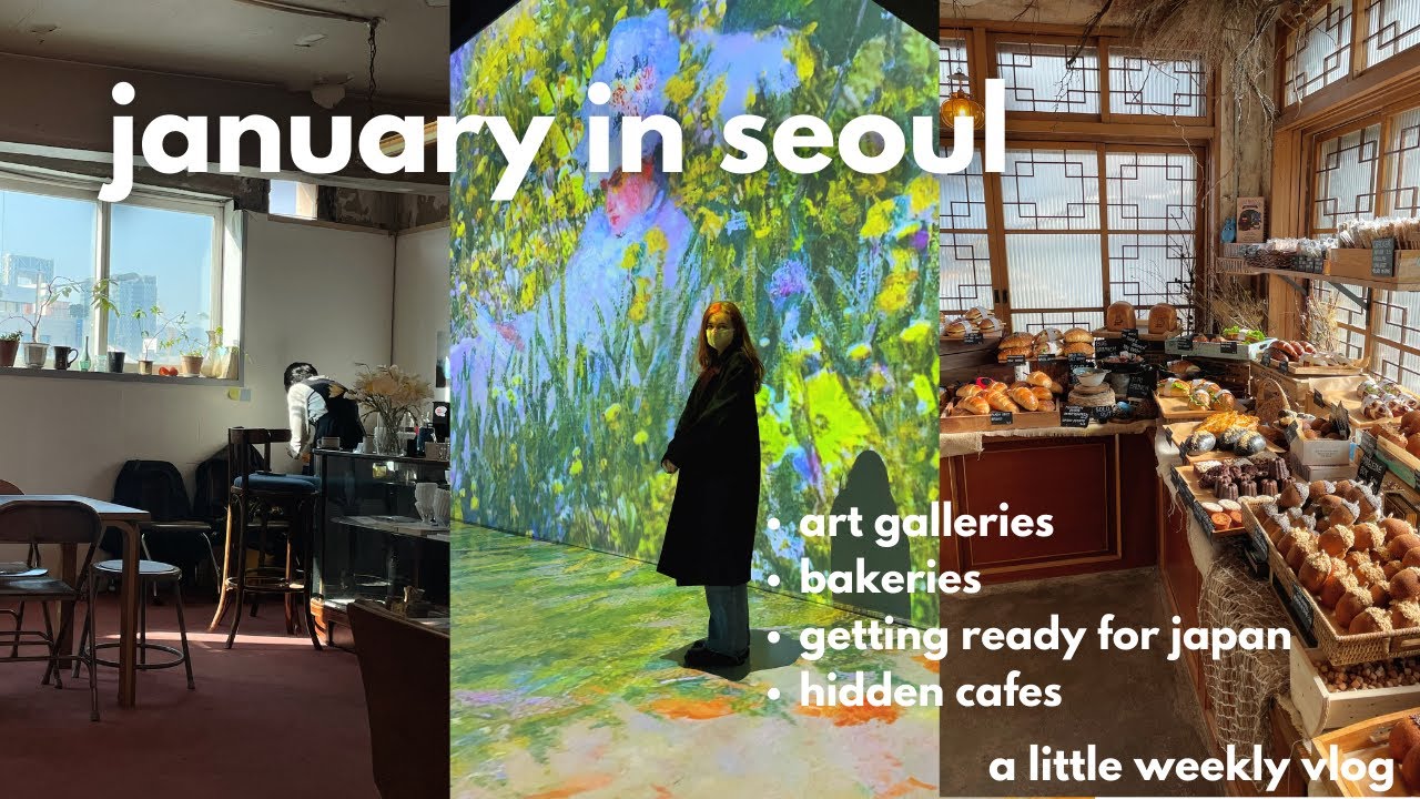 seoul vlog 📹 korean photo exhibit, hidden neighborhood, new drama, studying japanese | life in korea