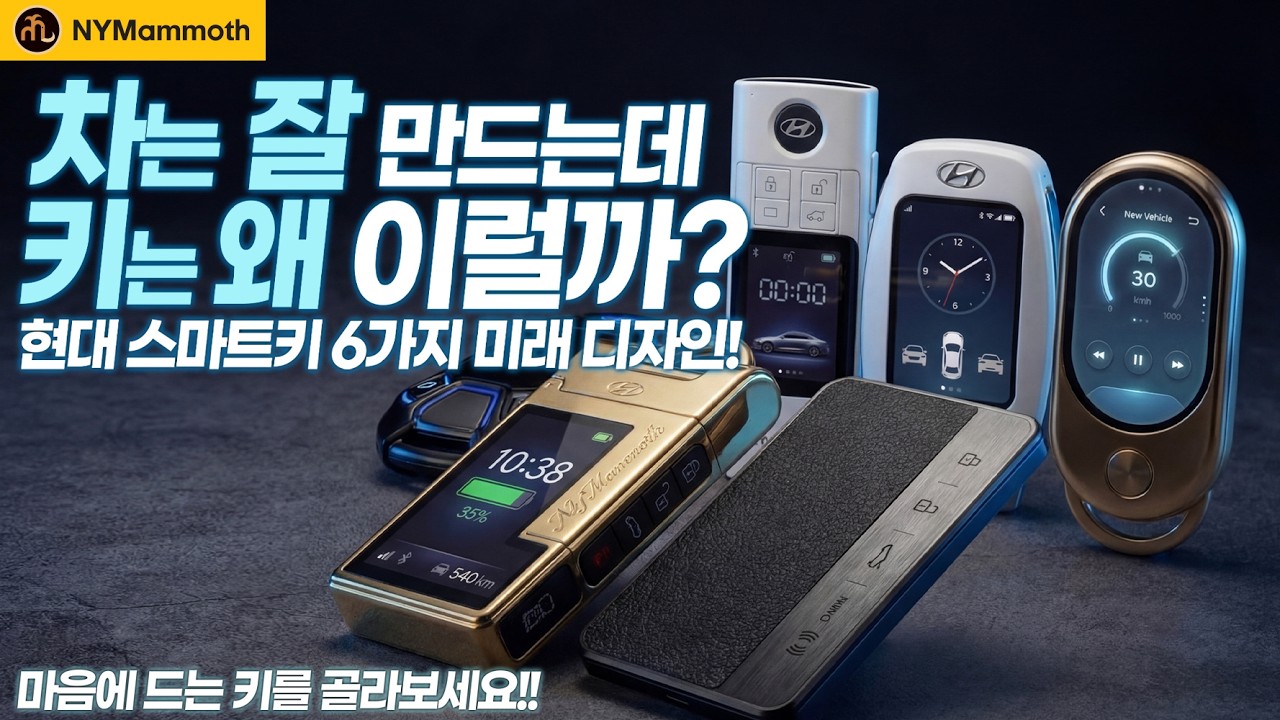 현대차, 차는 잘 만드는데 키는 왜 이럴까? 현대 스마트키 6가지 미래 디자인 상상! 이제 키 때문에 현대차를 사고싶어질까?