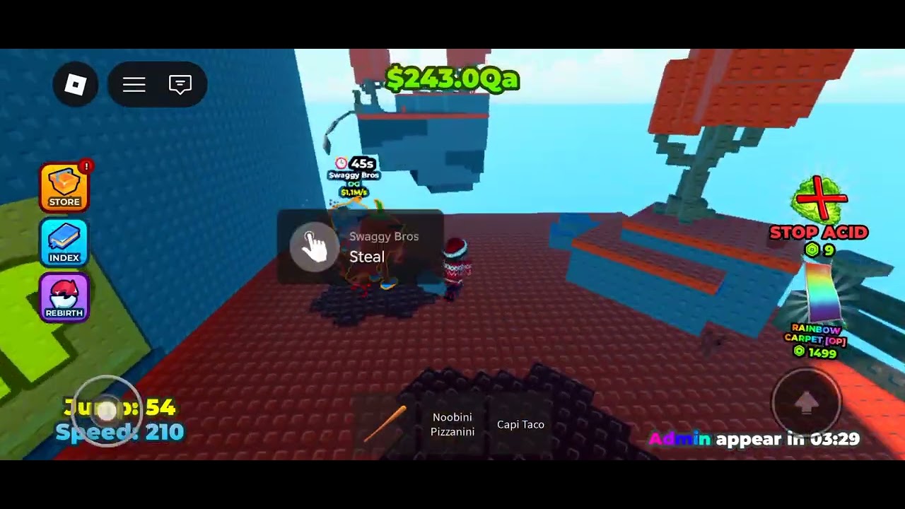 Playing escape acid for brainrots part 6