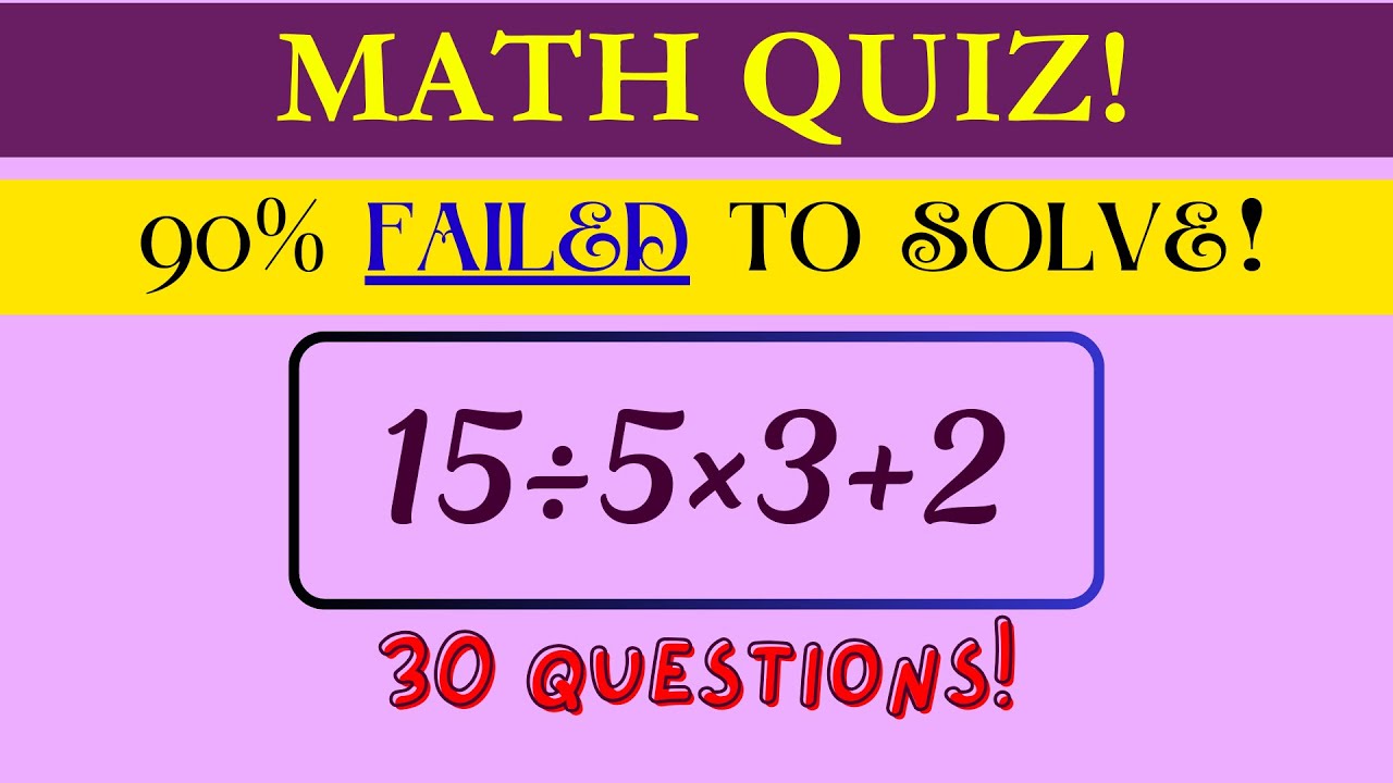 Basic Math Test Quiz | Maths Quiz | Trivia Quiz | mindful mosaic 2.0
