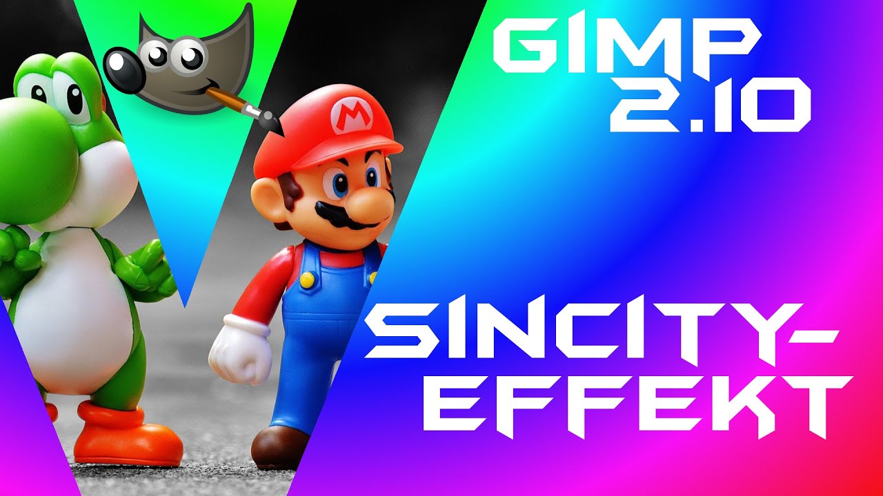 Der SinCity Effekt / Schwarz-Weiß mit einer Farbe - GIMP 2.10 - Tutorial Deutsch Anfänger Guide