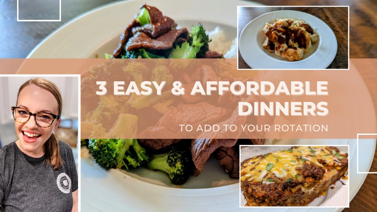 3 WEEKNIGHT DINNER IDEAS | AFFORDABLE & EASY DINNER RECIPES | WINNER DINNERS | NO. 127