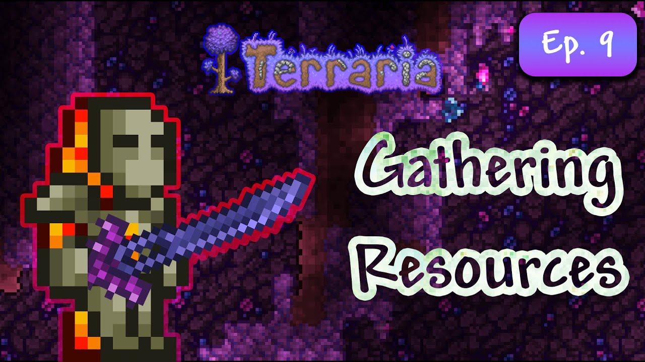 Gathering Resources LIVE | Terraria Master Mode Ep. 9