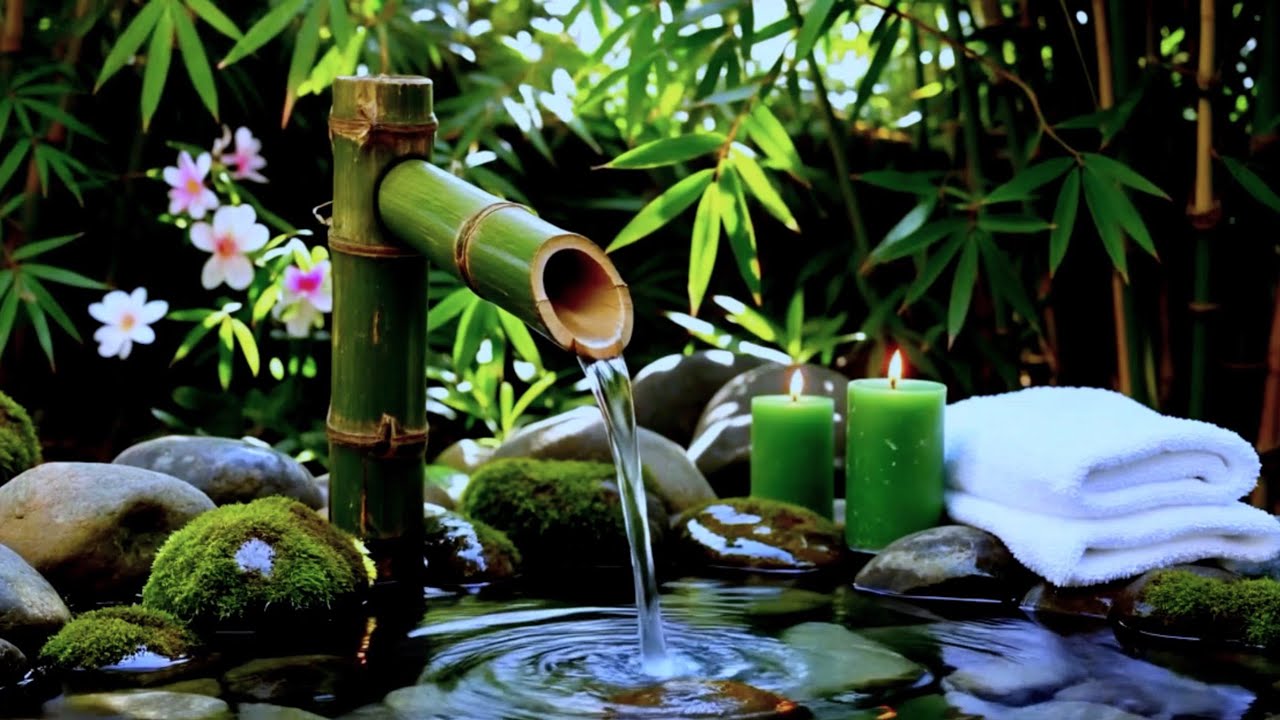 Tranquil Water Stream & Soft Piano Melody for Inner Peace