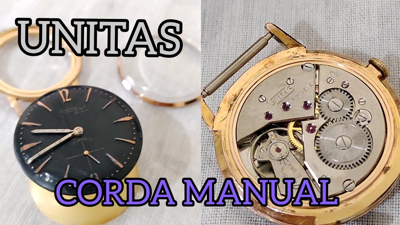 RELOGIO &Agrave; CORDA UNITAS - VIDRO E REVIS&Atilde;O - L&Eacute;O MOSTRA SEU AQUAPLAY - CONSERTO DE RELOGIOS