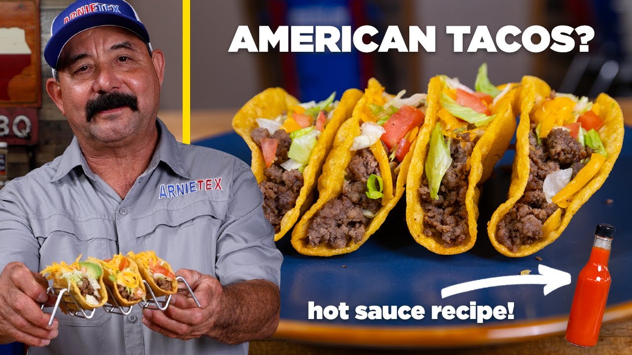 Are the Most Popular Tacos...American? (Crunchy Hard Shell Tacos w/ Ground Beef & Hot Sauce Recipe)
