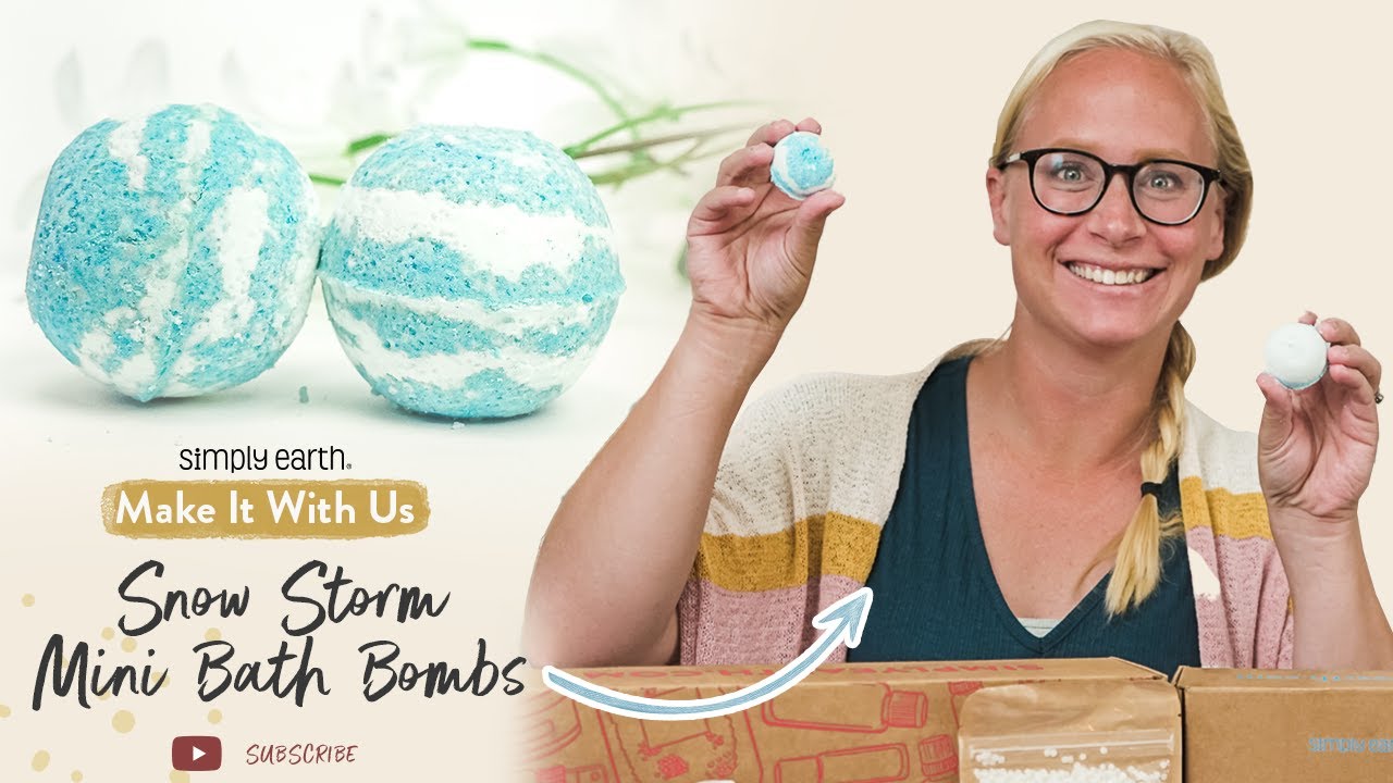 Relaxing Snow Storm Mini Bath Bomb Recipe