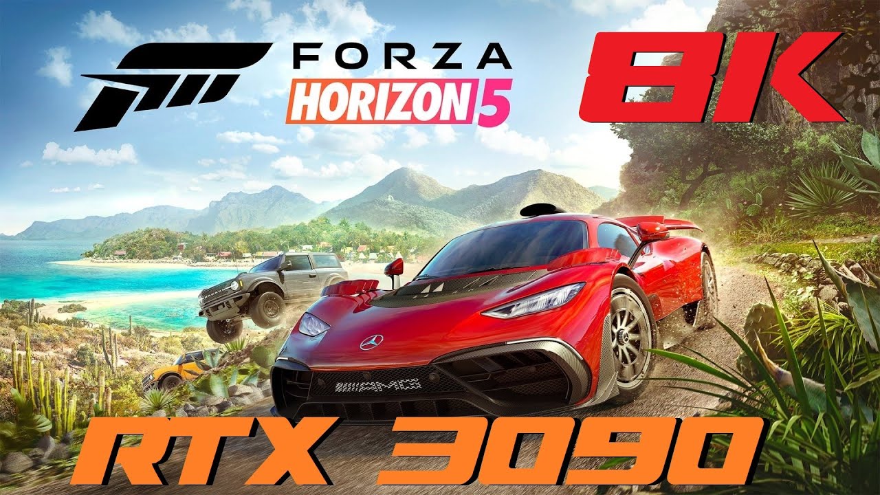 Forza Horizon 5 8K Benchmark - Extreme/Ultra/Medium 8K60fps - RTX 3090