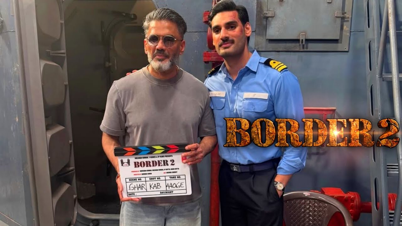 Border Movie's Suniel Shetty Meet Border 2 Movie's Ahan Shetty | Ghar Kab Aaoge