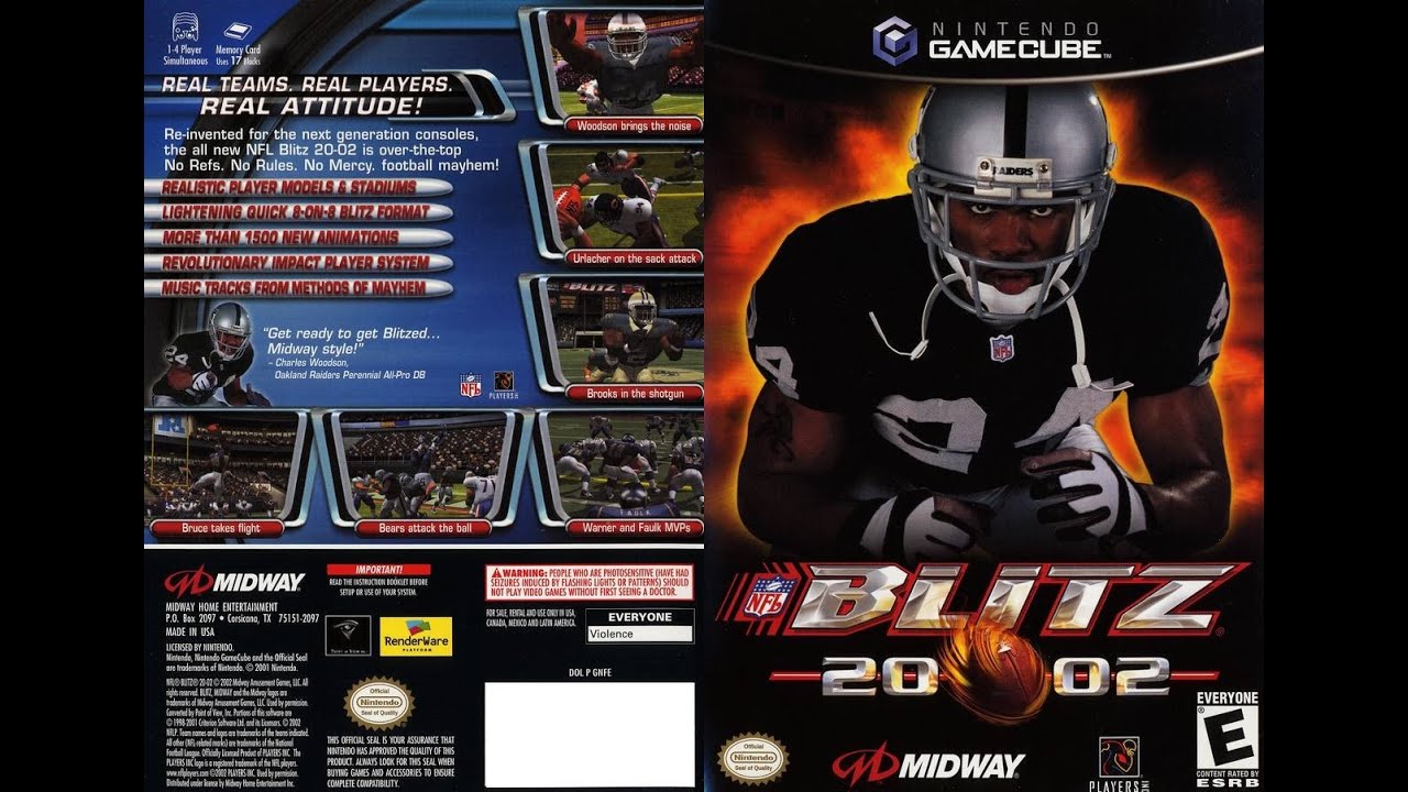 NFL Blitz 2002 (Nintendo GameCube) — Rams против Ravens