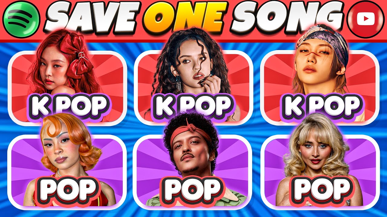 POP vs K-POP 💜🎤 | Save One Song 🎶 | Music Quiz 2026
