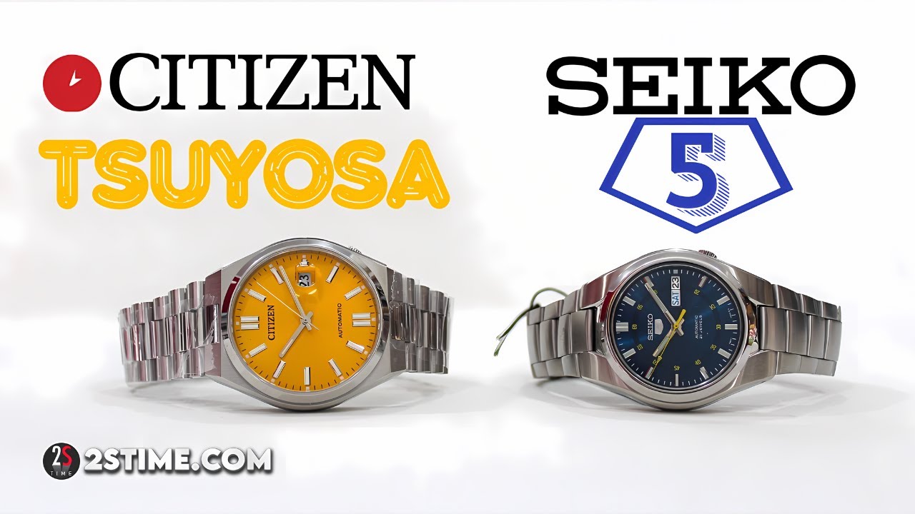CITIZEN Tsuyosa vs SEIKO 5 Series | Yellow Dial vs Blue Dial