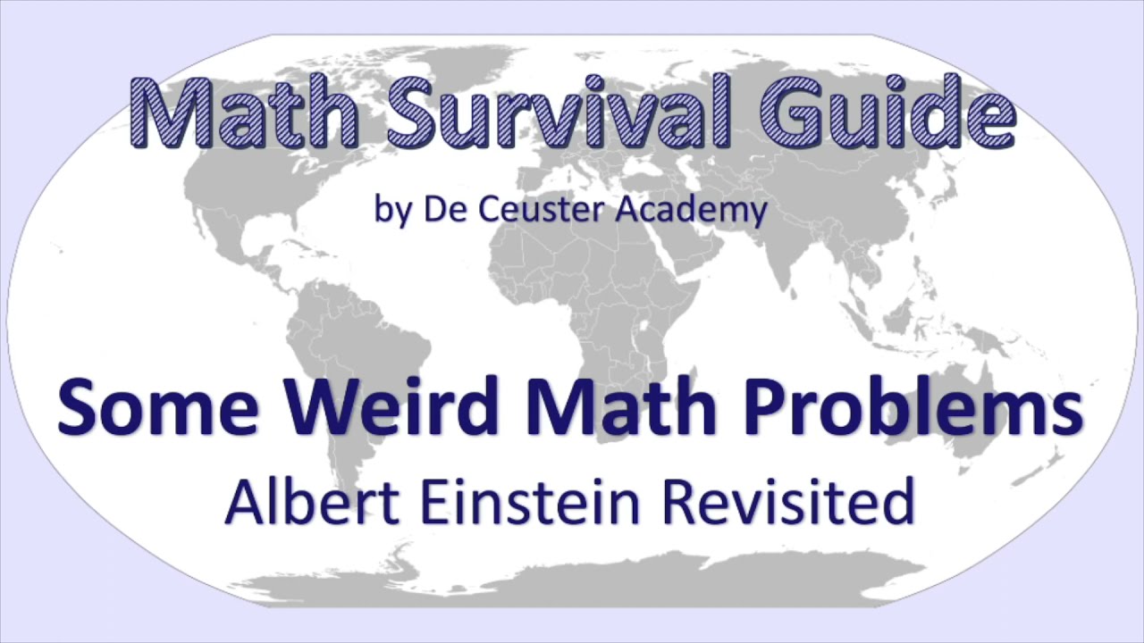 Math Survival Guide - Back to Einstein