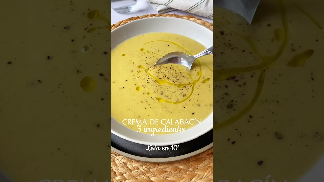 Crema de calabacín lista en 10’ 