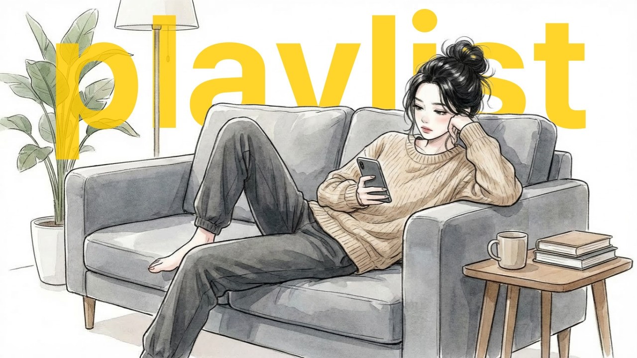 🎼playlist🍭할 일이 없는 게 아니라 너무 많아서 뭐부터 할지 모르겠다면... 달달한 감성 POP 모음(4시간-)🎧|카페·매장·작업·공부·휴식 음악·bgm