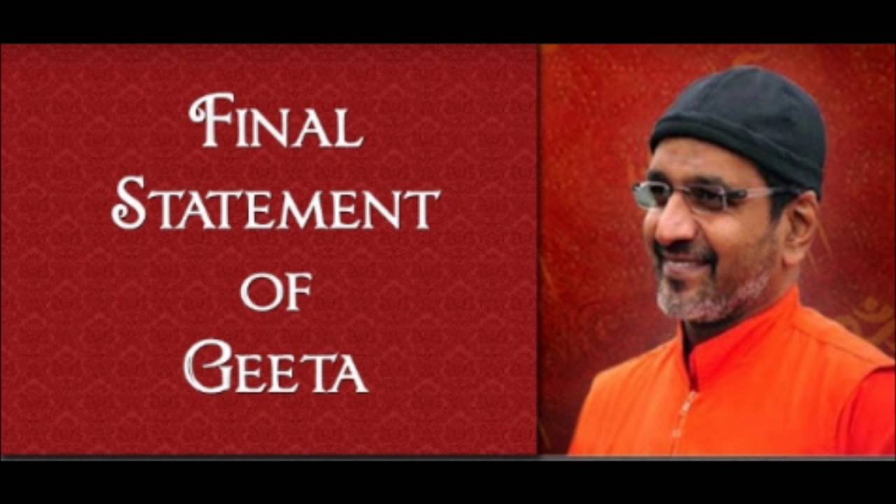 Swami Mitrananda on Last Verse of Bhagavad Geeta