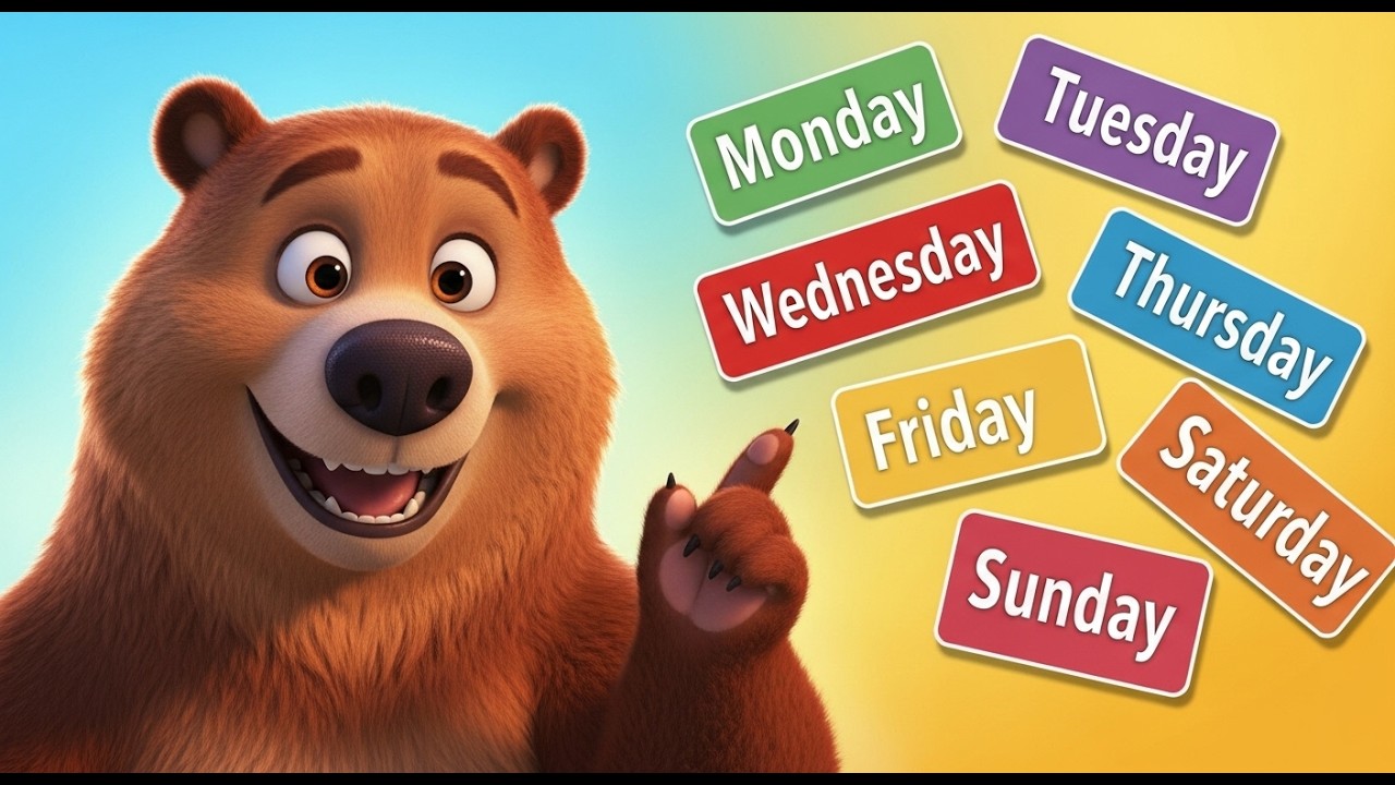 Learn the Days of the Week 🎵 Kids English Song Fun 💖👶 English for Kids #EnglishForKids #LearnEnglish
