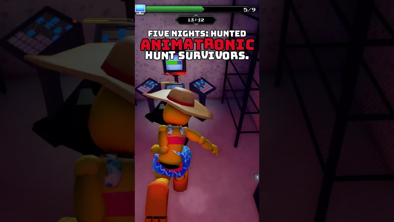 The BEST horror game on ROBLOX!? #roblox #gaming (Five Nights: Hunted)