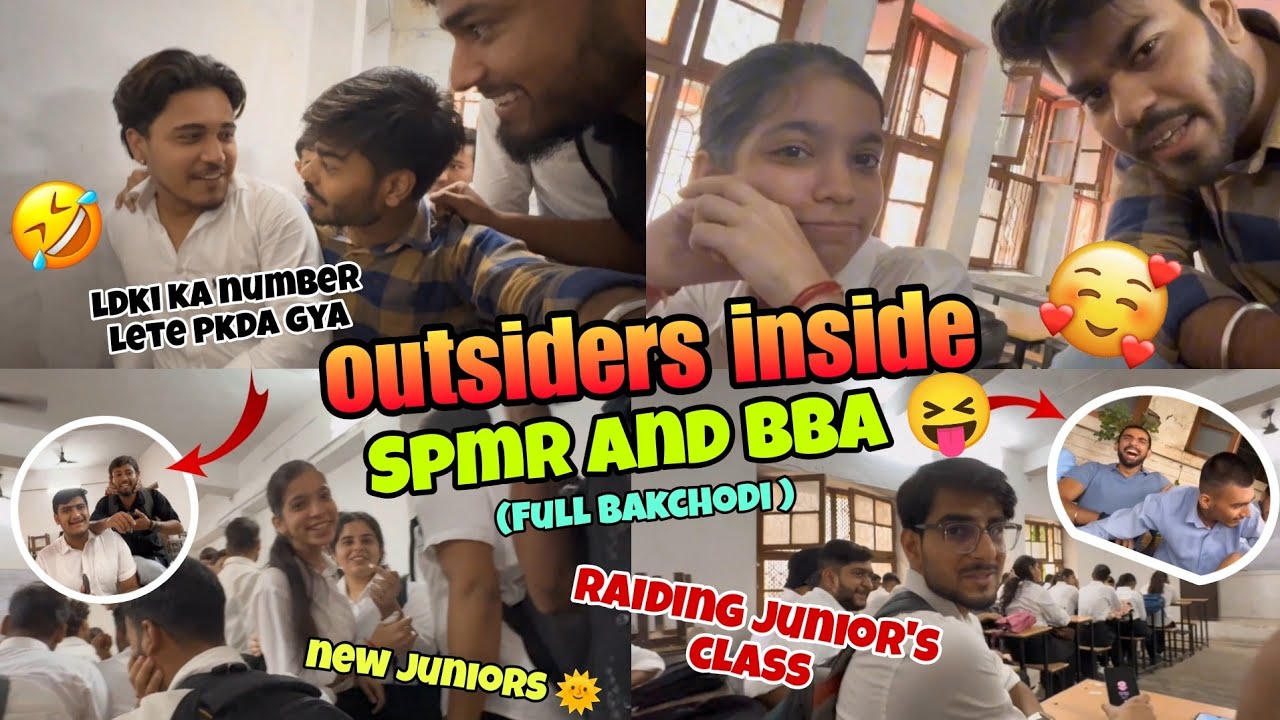 College Juniors trolled by outsiders 😝| cute reactions 🥰 ft. SPMR and BBA | #jammu college| 
