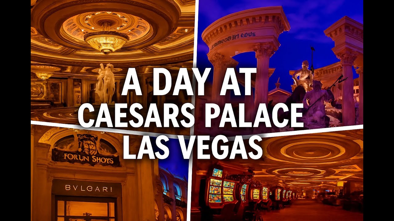 Las Vegas - Episode 3 - Exploring the Luxurious Caesar's Palace !! Rome vibes in Vegas!!