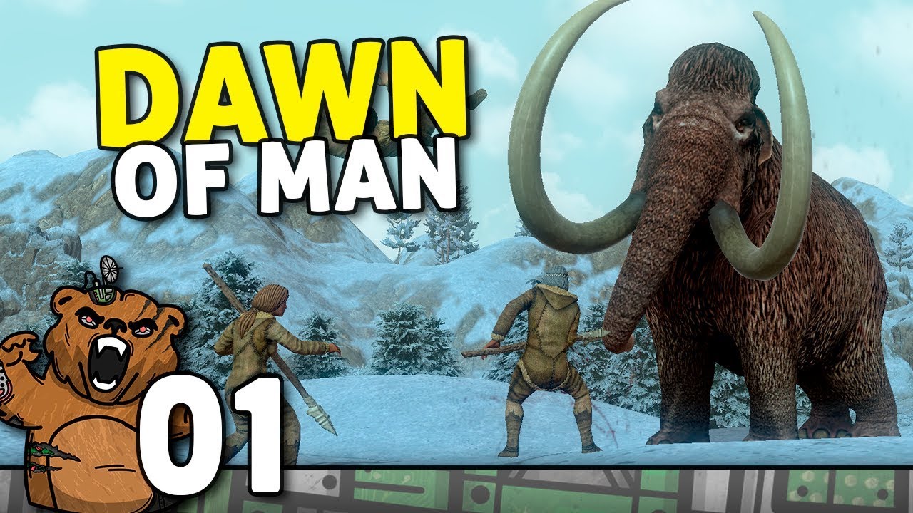 Sobreviver com a vila na idade da Pedra! | Dawn of Man #01 - Gameplay Português PT-BR