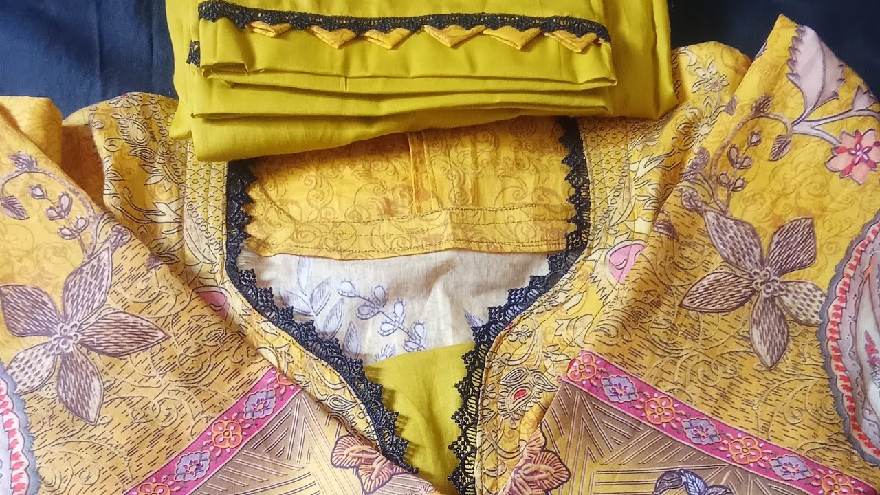 Beautiful Pakistani dress design cutting and stitching#dress design 