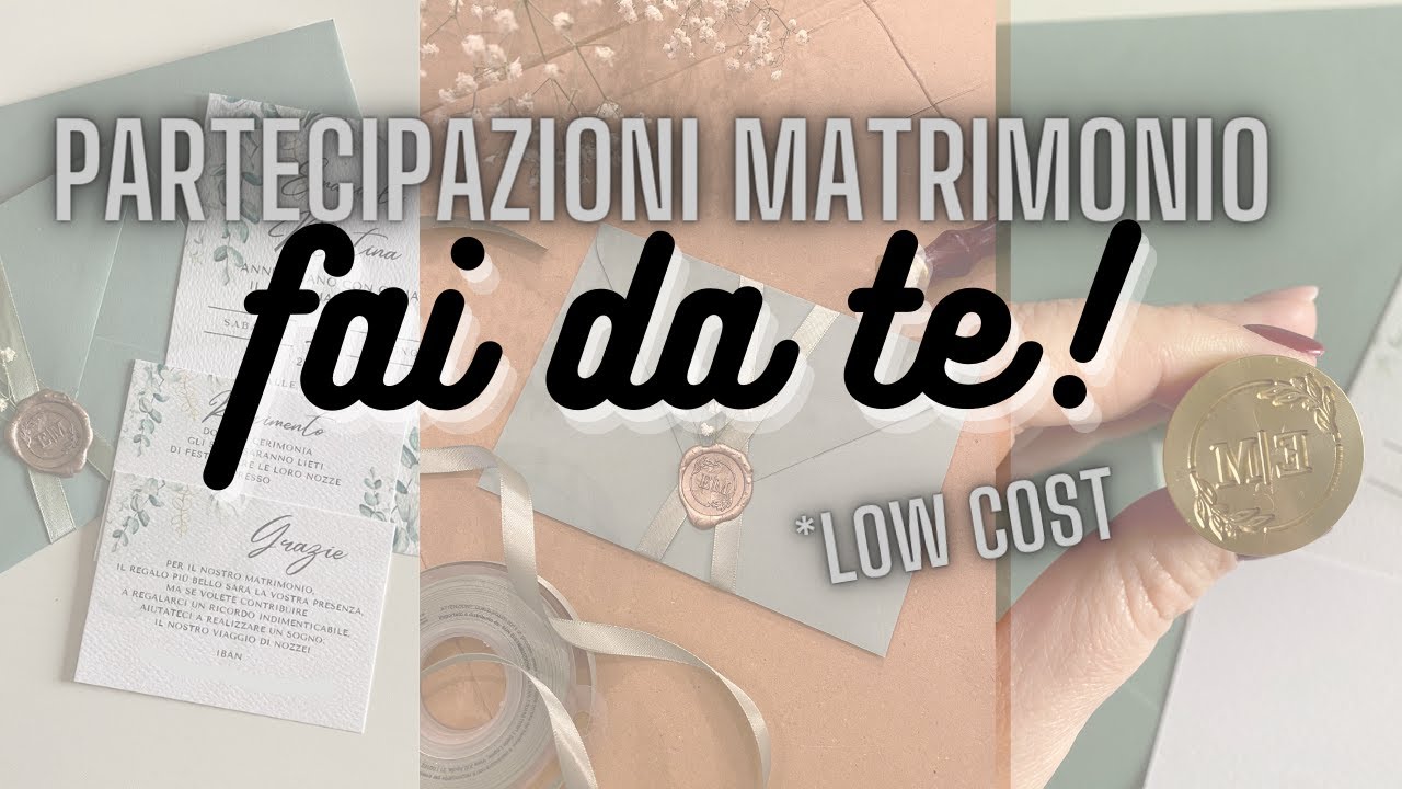 PARTECIPAZIONI FAI DA TE | Le nostre partecipazioni di matrimonio low cost!!