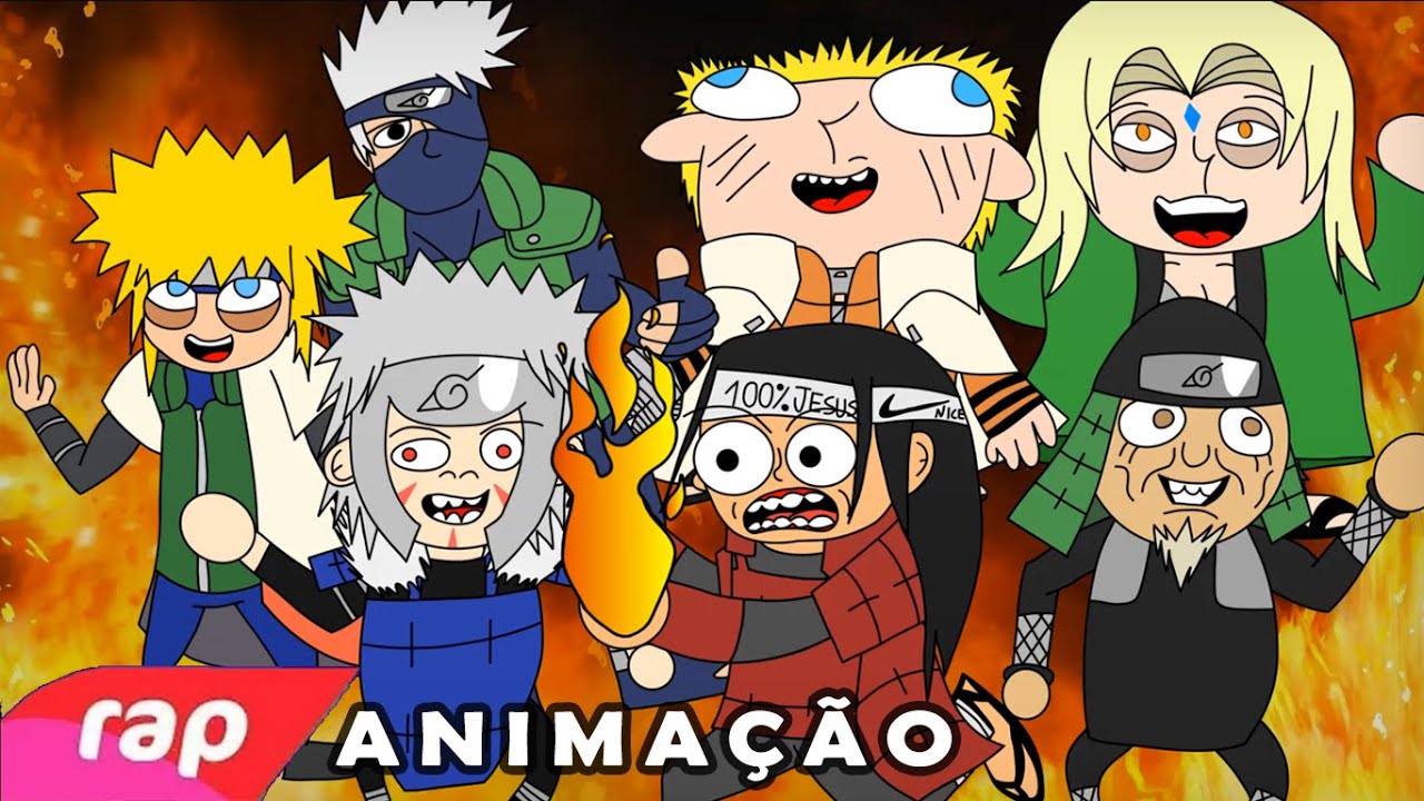 RAP DOS HOKAGES (7 Minutoz/Naruto) - VERSÃO ANIMAÇÃO