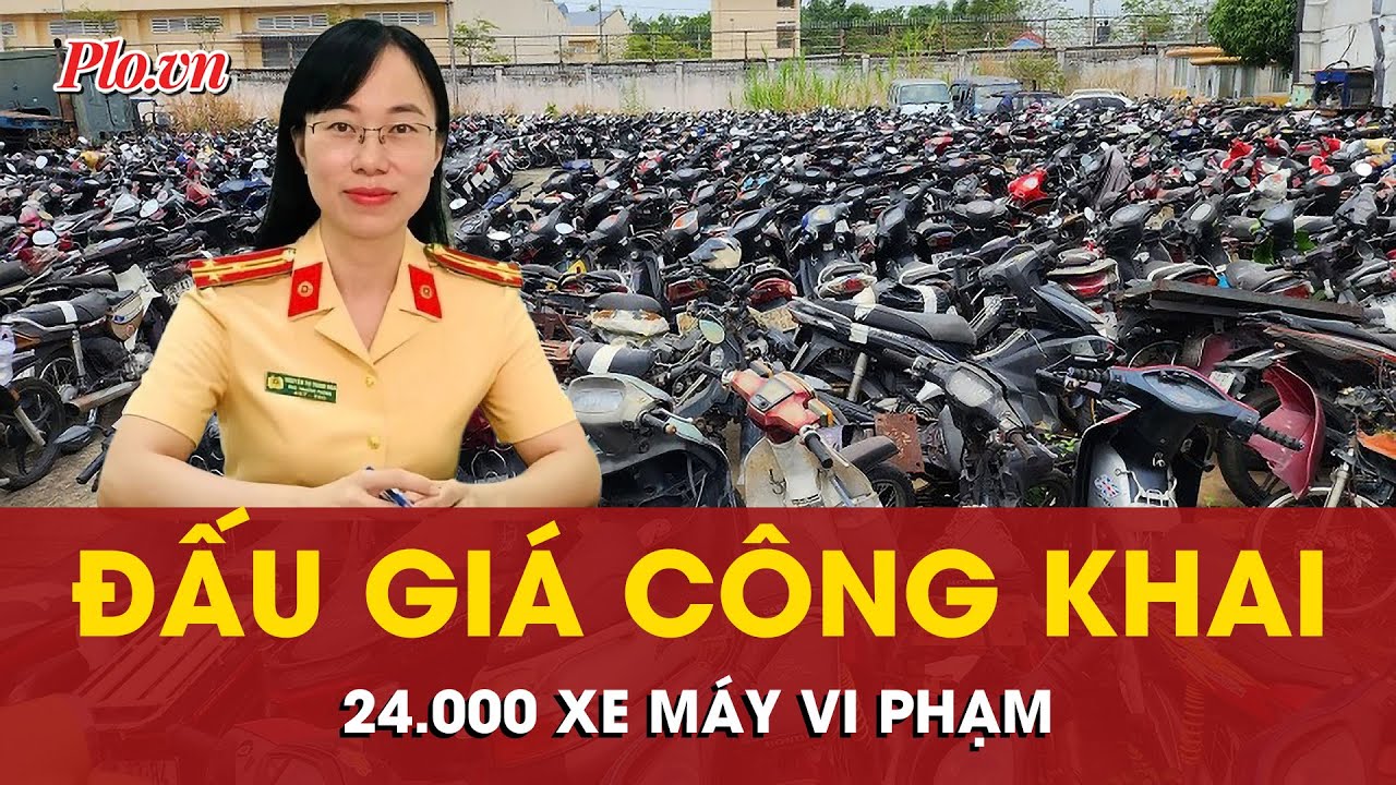 Cảnh sát giao thông TP.HCM nói về việc đấu giá công khai 24.000 xe máy vi phạm - PLO