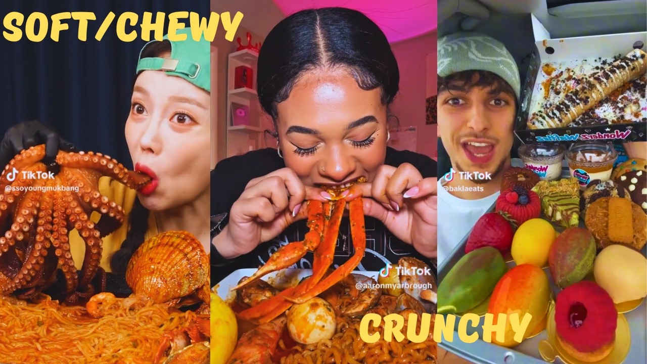ASMR TikTok Trends 2026: Extreme Crunch + Soft Chewy Mukbang Compilation | 3
