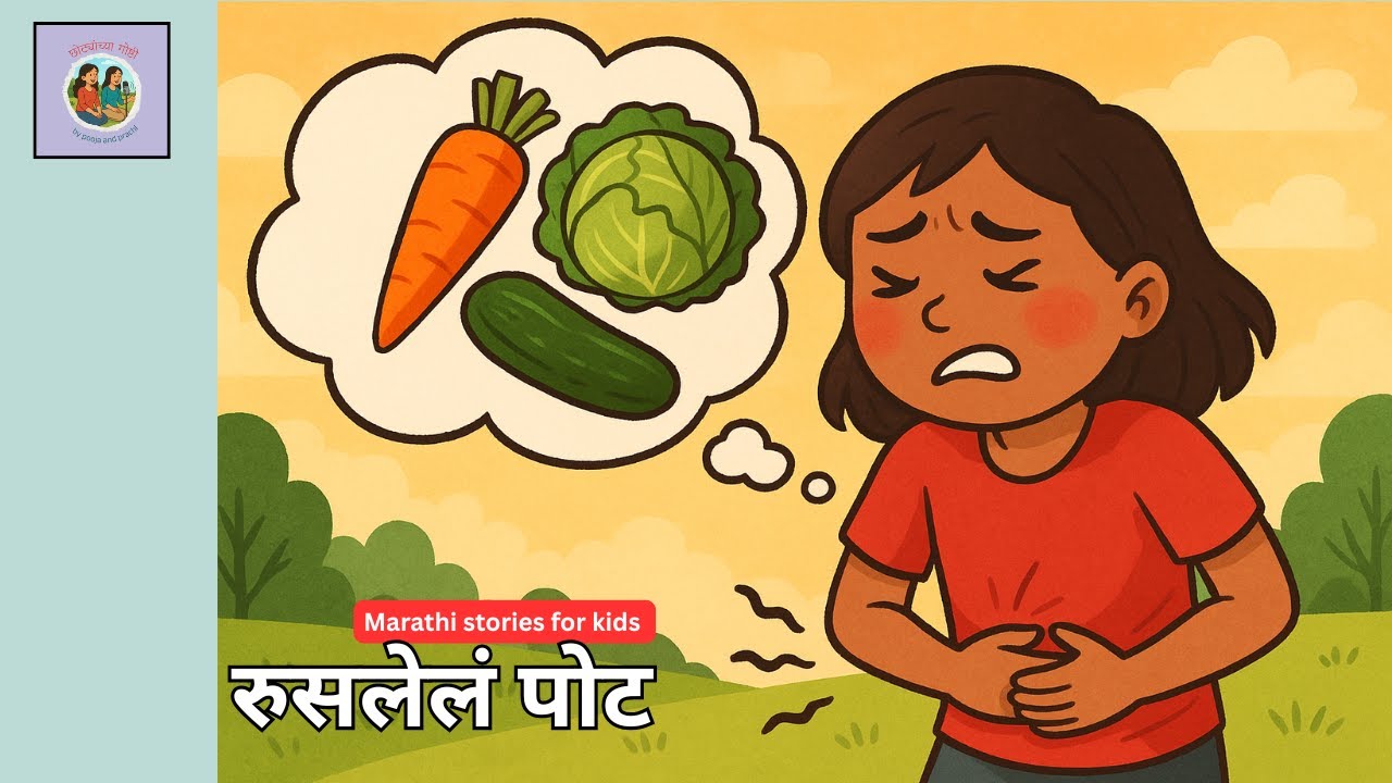 रुसलेलं पोट | Kids Marathi Story | Healthy Eating Moral Story | मुलांसाठी मराठी गोष्ट Re-released