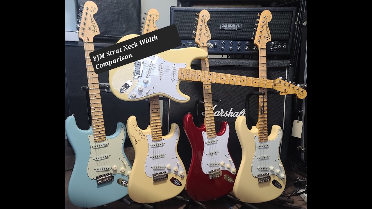 Yngwie Stratocaster Neck Width Compared 88'-2020 #yjm #yngwie #yngwiemalmsteen #fender