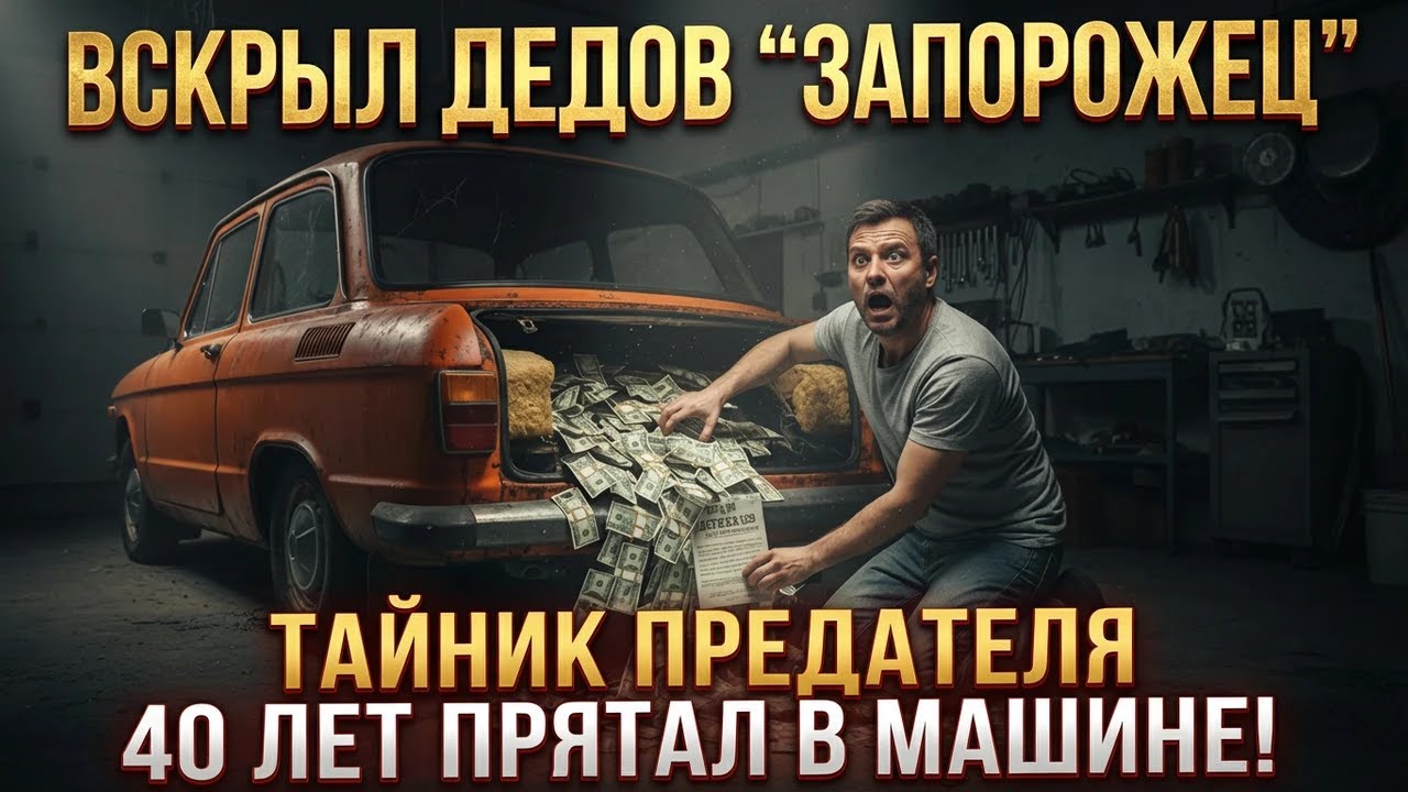 Вскрыл обшивку дедова «Запорожца» и ОНЕМЕЛ. Находка, которая перечеркнула всю историю семьи.